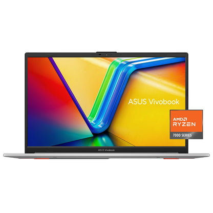 ASUS Vivobook Go 15.6” Slim Laptop, AMD Ryzen 5 7520U, 8GB, 512GB, Windows 11 Home, Cool Silver, Military Grade Durability, Fast Charging, Webcam Shield, E1504FA-AS54