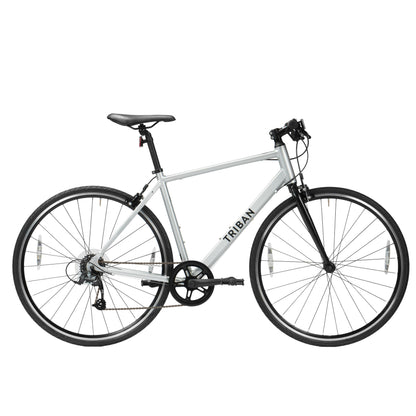 Road Bike Triban RC100 Flat Bar - Aluminium Frame, 7 Speed, Caliper Brakes